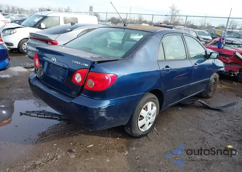 2006 Toyota Corolla Le z USA, uszkodzony, nr VIN 2T1BR32E76C653769